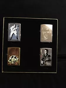 More details for elvis presley zippo lighters.the elvis collection rare &amp; unused.