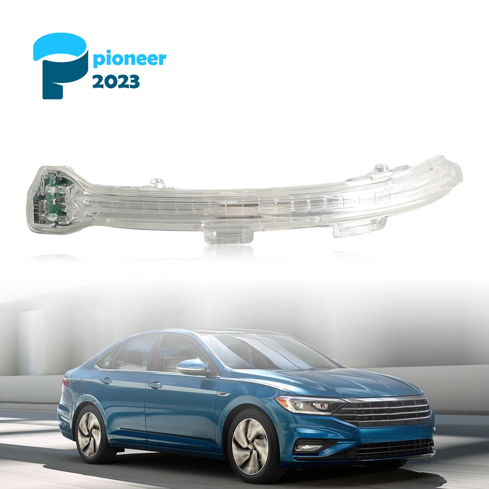 Side View Mirror Turn Signal Lens Passenger Side for Volkswagen e-Golf 2015-2019 - Image 1 of 4