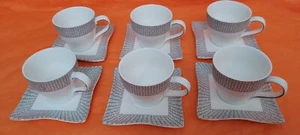 Joseph Sedgh Collection Espresso 3 Unzen Tasse und Untertasse Set 5 Tassen & 5 Untertassen - Bild 1 von 11
