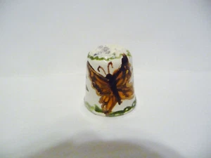 FINGERHUT VINTAGE HANDBEMALT KERAMIK SCHMETTERLINGE & BLUMEN - Bild 1 von 5
