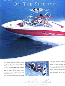 2004 Sea Ray 200 Select VTG Don't Spend Summer On Sidelines Original Print Ad - Picture 1 of 3