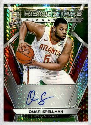 2018-19 Panini Spectra Rising Stars Neon Green Omari Spellman Auto /49 #RS-OSP - Image 1 of 2