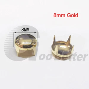 Ziernieten Halbkugel ,rostfrei, Nieten, rund Kupfer, für Stoff Deko 2mm -12mm - Bild 1 von 35