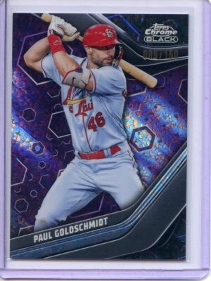 2023 Topps Chrome Black Purple Diamond Refractor /150 #4 Paul Goldschmidt - Image 1 of 2