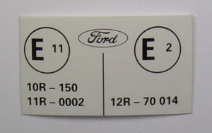 Decalcomania etichetta Mk1 Ford Escort E RS2000 Mexico RS1600 doppia camma AVO - Foto 1 di 1