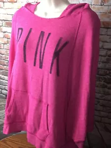 Felpa con cappuccio Victoria Secret Love rosa stile Somebrero taglia small Petite F11 - Foto 1 di 8