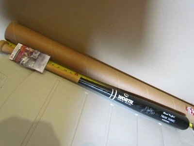 Bate de béisbol modelo profesional Worth firmado por Frank Thomas certificado por la JSA  Foto 1 de 4