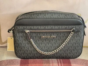Jet Set Large Logo Crossbody Bag - Picture 1 of 7