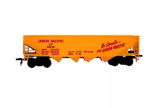 HO Scale Model Power Union Pacific 4-bay Hopper Freight Train Car 62040 - Picture 1 of 8