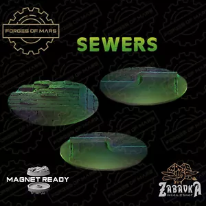 Bases - Sewers - Oval 60x35mm (x3) - Imagen 1 de 1
