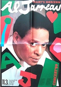 AL JARREAU 1989 FRANKFURT - orig. Concert Poster -- Konzert Plakat - A1 F/U 45 - Picture 1 of 1