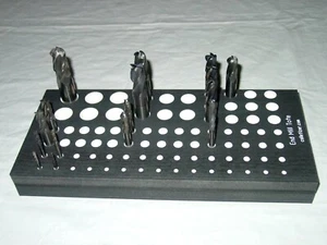 1/8 3/16 1/4 5/16 3/8 1/2 5/8 3/4" End Mill Tote Storage Tray Rack Holder #GR - Picture 1 of 4