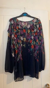 Plus Size 18 Bonmarche Ladies Purple Cold Shoulder Blouse Long Sleeved Top - Picture 1 of 4