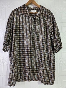 Concepts by Claiborne Men's Rayon Short Sleeve Collared Button-Up Shirt Size XXL - Picture 1 of 10