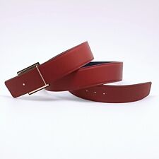 Handmade 42mm Reversible Genuine Calf leather belt Size 100 Free economy shippin