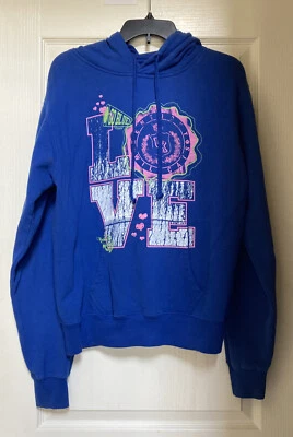 Sudadera con capucha para mujer Cat Bird Seat University of Kentucky Wildcats azul rosa mediana en muy buena condición Foto 1 de 4