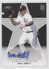 2020 Leaf Perfect Game National Showcase Black /50 Oren Abbott #BA-OA1 Auto