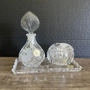 Princess House Vintage Heritage Set 5 pezzi vanità 24% cristallo di piombo - Foto 1 di 8