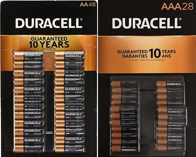 Baterías alcalinas Duracell CopperTop - 48 pilas AA y 28 pilas AAA Foto 1 de 3