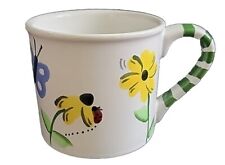 Hartstone Made In USA MUG,CUP,FLOWERS, BUTTERFLY