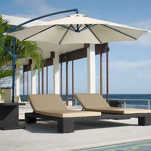 Three Colors Of Outdoor Courtyard Sunshade Umbrellas Replace Umbrella Fabric - Picture 1 of 50