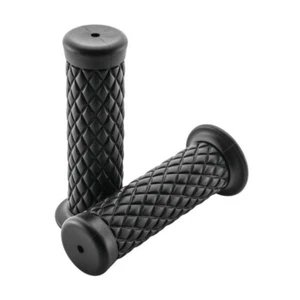 BikeMaster Quilted Grips Black 7/8" 124MM - Picture 1 of 1