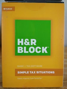 New Sealed 2016 H&R BLOCK Basic Tax Software Simple Tax Situations - Picture 1 of 2