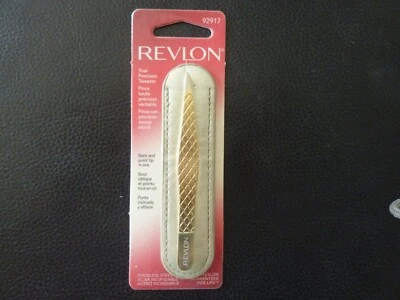 Pinzas punta inclinada Revlon TRUE PRECISION con estuche #92917 - totalmente nuevas/selladas Foto 1 de 2
