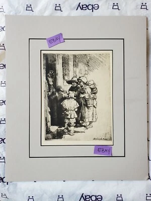 Rembrandt Impressed Etching  - Image 1 of 4