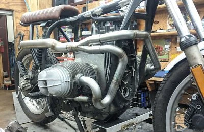 Cabezal de escape alto BMW R60 R75 R80 R90 R100/5/6/7 ST RT GS NUEVO 2-1 Foto 1 de 4