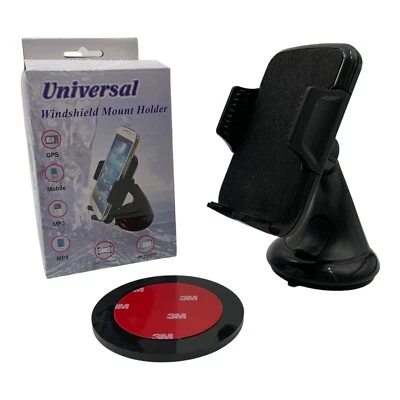 Universal Car Dash Windshield Suction Cup Mount Holder 360 Rotating Smartphone - Image 1 of 4