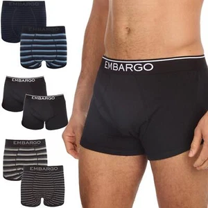 Calzoncillos boxer hipster para hombre 4 pares ropa interior negro azul a rayas - Imagen 1 de 33