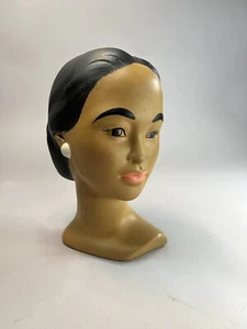 Vintage Holland Mold Head Bust "Caiydi" Tiki Girl Polynesian Woman Ceramic - Picture 1 of 7