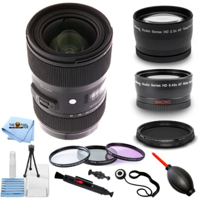 Sigma 18-35mm f/1.8 DC HSM Art Lens for Canon 210-101 - Pro 3 Lens Kit Bundle - Image 1 of 4