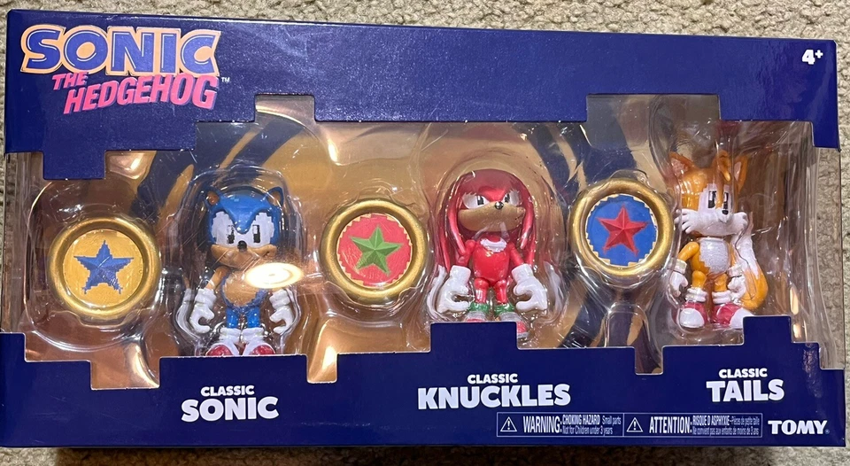 Sonic Tails Knuckles 25th Anniversary Coins Hedgehog Takara TOMY