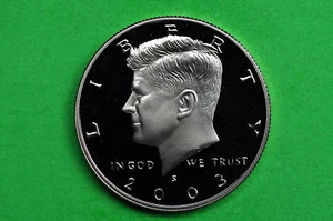 2003-S Kennedy SILBER Half Dollar Deep Cameo US GEM Proof Münze (90% SILBER) - Bild 1 von 1
