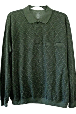 Polo Hombre Talla XL Verde Argyle David Taylor NUEVO Foto 1 de 2