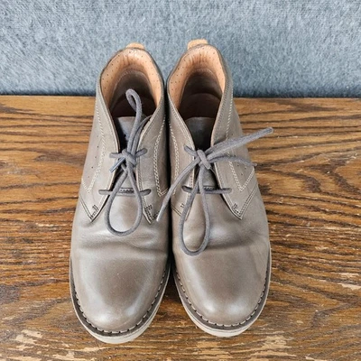 Clarks Astin Boots Women's 8.5 M Brown Leather Comfort Lace Up Chukka Booties - Image 1 of 4