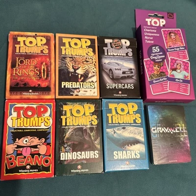 Job Lot Of 6 Top Trumps Card Packs sealed + 2 another one  - Image 1 of 4