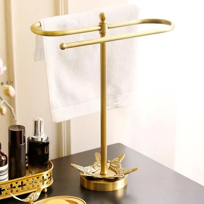 Porta asciugamani a forma di S per WC da appoggio e bagno - Immagine 1 di 4