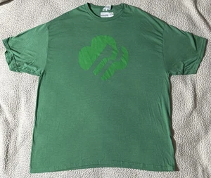 T-Shirt Pfadfinder meliert grün Logo Grafik 2XL Kurzarm Nordosten TX - Bild 1 von 6