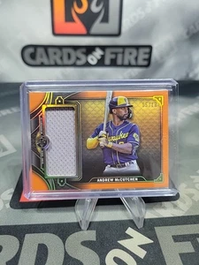 Topps Triple Threads 2022 reliquias jumbo individuales naranja/18 Andrew McCutchen - Imagen 1 de 2