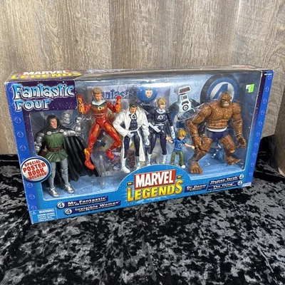 Marvel Legends - FANTASTIC FOUR 4 - Juego de caja de figuras selladas (5) - 2004 TOY BIZ Foto 1 de 4