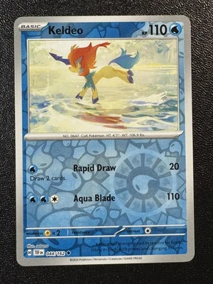 Keldeo 044/162 Reverse Holo Uncommon SV05: Temporal Forces NM - Image 1 of 2