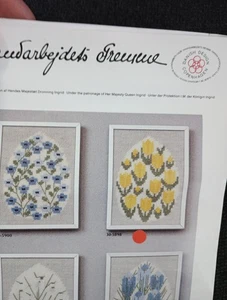 Denmark Haandarbejdets Fremme Spring Mini Kit 3x4" Yellow Flowers - Picture 1 of 3