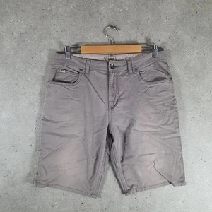 Vintage Vans Chino Shorts 32W Grey Men’s Pockets Casual Cotton Jorts Cargo Logo - Picture 1 of 8