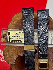 JB Champion Komfit stock antiguo Bulova Accutron talla 11/16 correa de reloj de cuero rara - Imagen 1 de 10