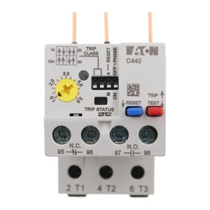 EATON C440A1A005SF0 OVERLOAD RELAY, SOLID STATE, NEMA SIZE 0, 1-5-AMPS, 600V - Picture 1 of 4