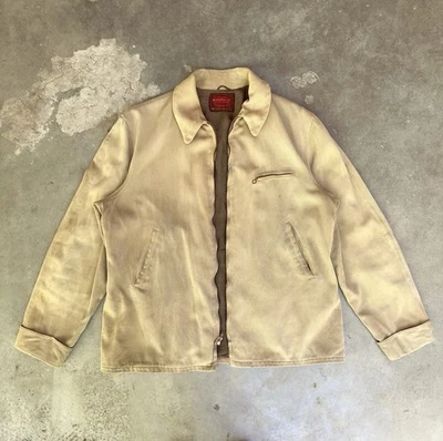 Chaqueta vintage Whipcord de los años 50/60 con cremallera para hombre talla grande cremallera de garra Foto 1 de 4