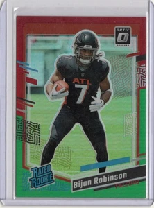 2023 Panini Donruss Rated Rookie Bijan Robinson #305 Red & Green (RC) - Bild 1 von 2